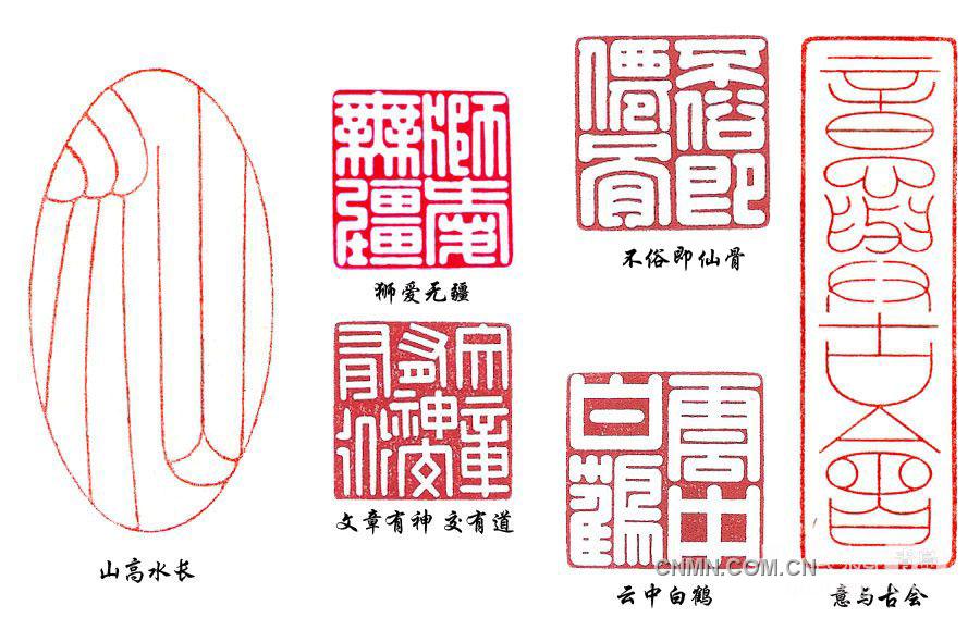 圖為：金屬篆刻作品。 w2