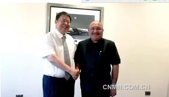 陳景河拜會巴新總理奧尼爾