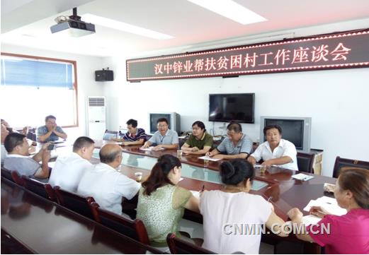 漢中鋅業(yè)主管扶貧領導和部門人員深入鎮(zhèn)村座談
